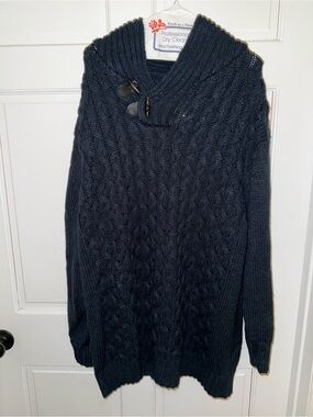 Weatherproof Men's Cable Knit Turtleneck Sweater